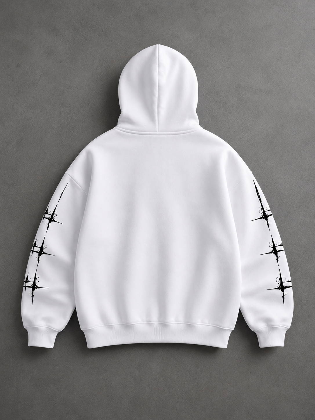 Canguro Oversize Blanco KYROS vista trasera