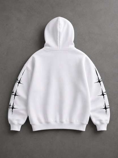 Canguro Oversize Blanco KYROS vista trasera